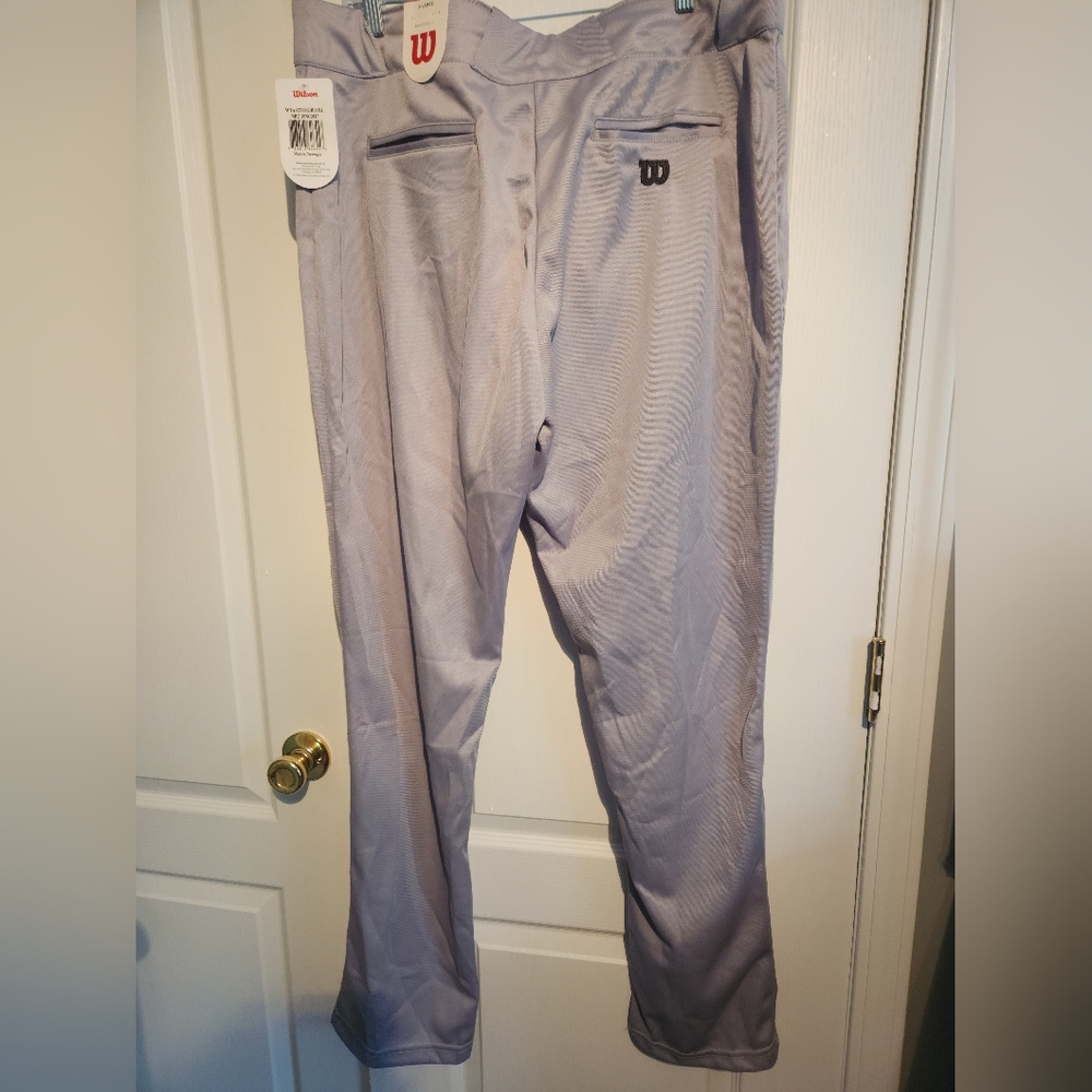 Mens XL Wilson Baseball Pants Grey NWT - Picture 2 of 3